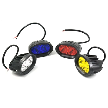 

ECAHAYAKU 3" Oval shape 20W LED Work Light Waterproof IP67 6000K for Motorcycle Boat Mining Farm Vehicles 12V/24V Car LED Lamp
