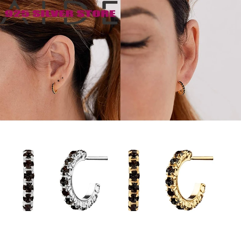 

Aide 2020 Brincos 925 Sterling Silver Creative Snake-shaped Stud Earrings Gold Small Stud Earring for Women Fashion Jewelry