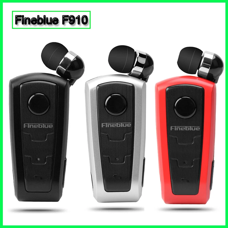 

Fineblue F910 Mini portable Wireless Bluetooth Earphone Car earbuds InEar Vibrating Alert Wear Clip HandsFree for iPhone Android