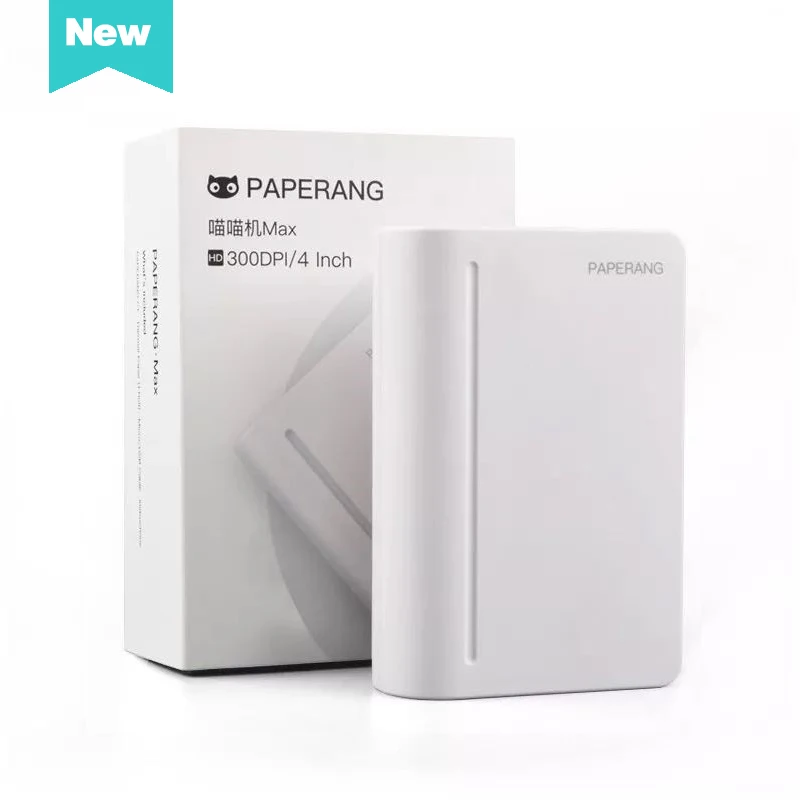 Paperang Max 112 мм Мини Карманный фотопринтер портативный термальный Bluetooth принтер для