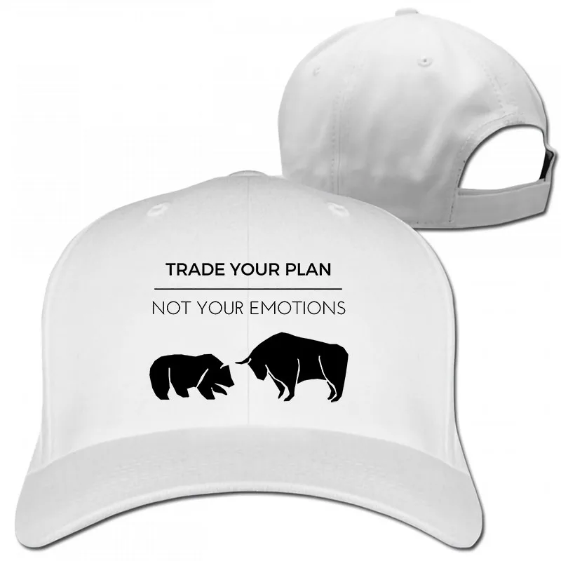Trade Your Plan, забавная бейсболка на рынке Forex Trader для мужчин и женщин, Кепка для водителя грузовика, модная Регулируемая Кепка - Цвет: 1-White