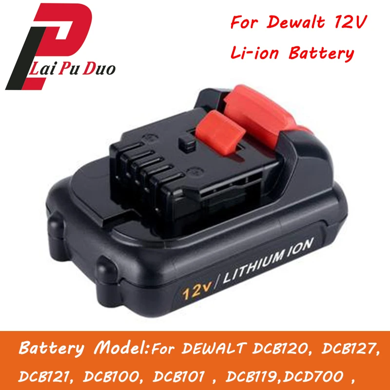 12 В 3 Ач литий ионный Сменный аккумулятор для электроинструмента DEWALT DCB120 DCB100 DCT410S1