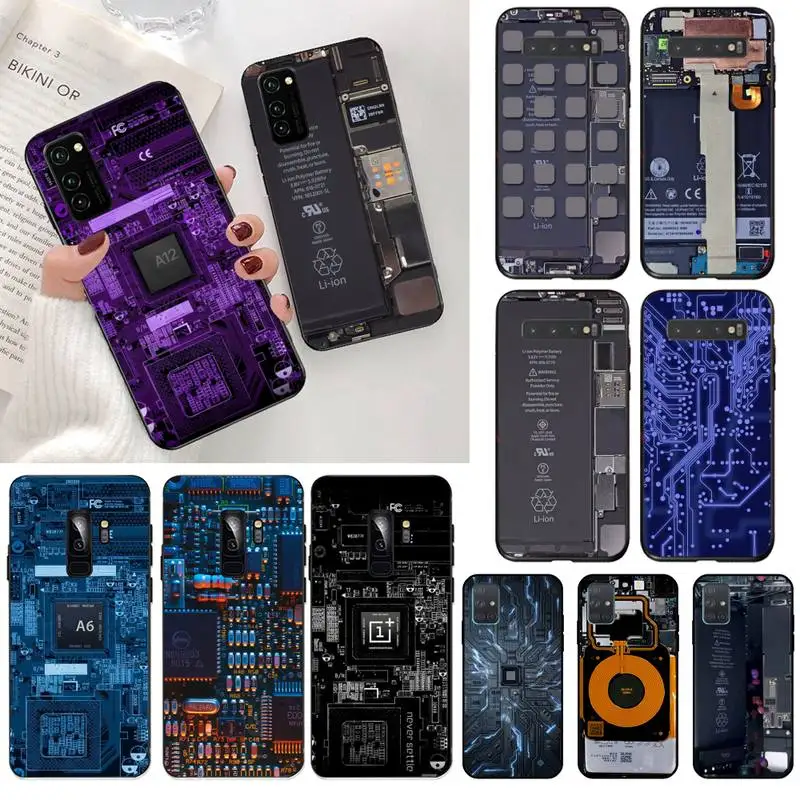 Внутренняя электронная печатная плата мягкий чехол для телефона Samsung S20 plus Ultra S6 S7