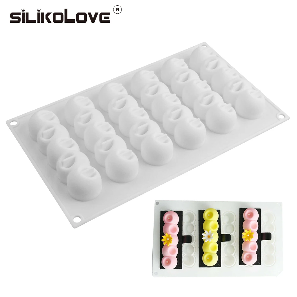 SILIKOLOVE 6 вогнутый шар силиконовая форма для торта в виде длинной ленты 3d