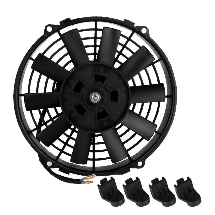 12V 80W 9inch Universal Car Curved Blade Air Conditioner Condenser Electric Cooling Fan | Автомобили и мотоциклы