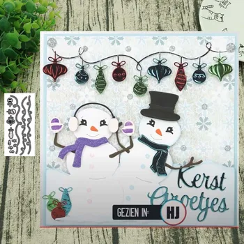 

Christmas neon lights Metal Cutting Dies for Scrapbooking Steel Craft Die Cut Embossing Paper Card Album Stencil