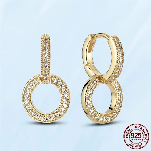 Silver Earrings Real 925 Sterling Silver Asymmetrical Heart Hoop Earrings for Women Fashion Silver Earring Jewelry Gift PAE072