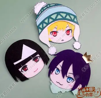 

Anime Noragami YATO Yukine Figure Badges Nonwoven Fabric Button Brooch Pin Gifts Kids Toy