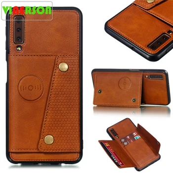 

Wallet PU Leather Stand Silicone Phone Case For Samsung Galaxy S8 S9 S10 Plus Note 10 A6 A7 J4 J6 Plus 2018 Card Slot Flip Cover