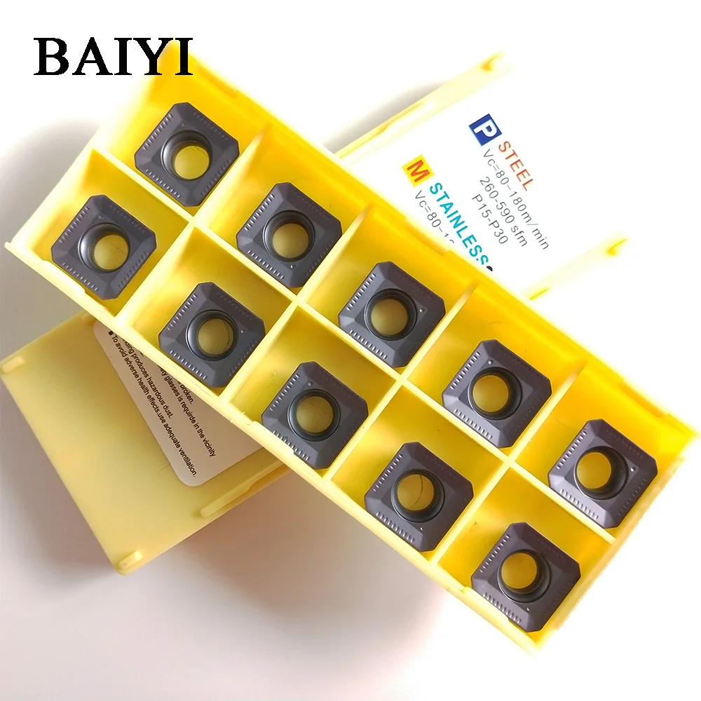 10 шт. SEKT1204AFTN XM LF6018 фрезерные Вставки для KM12 фреза SEKT1204 фрезерный нож из нержавеющей стали