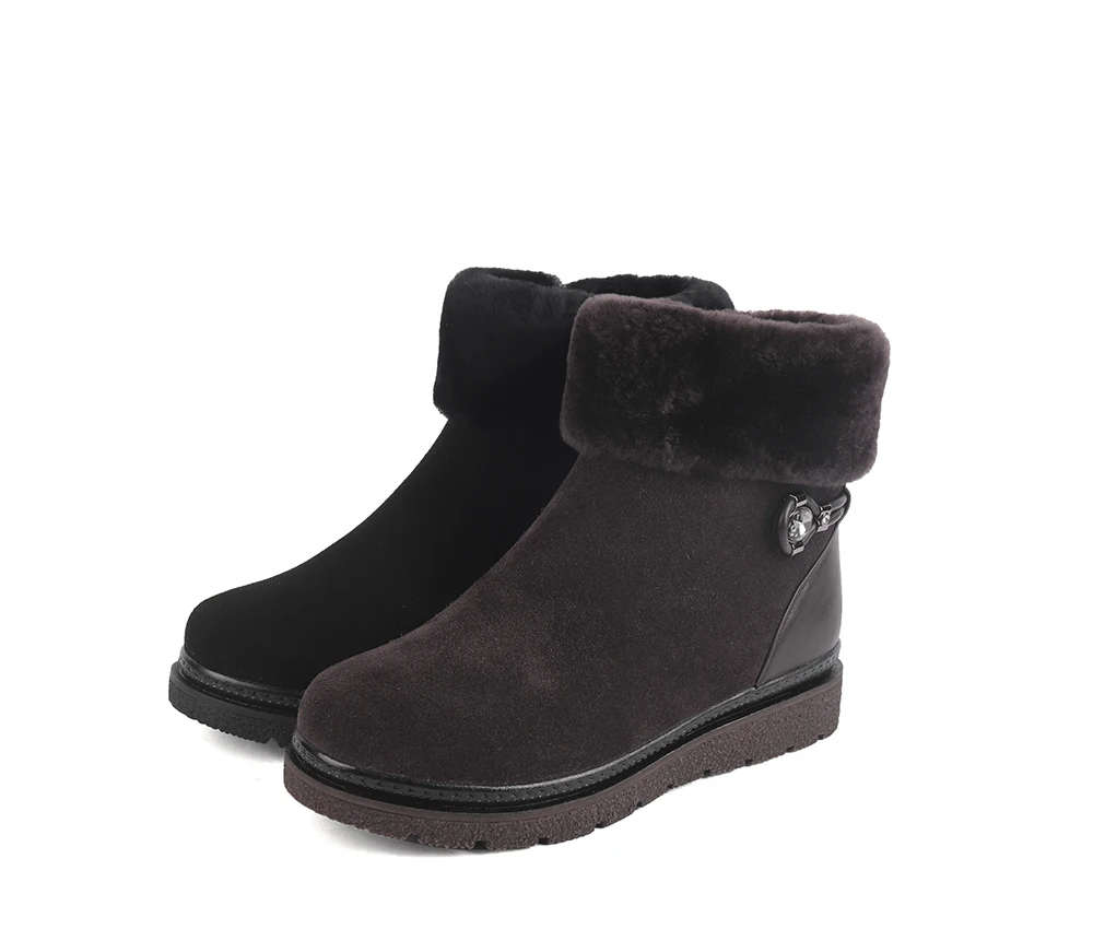 SOPHITINA/очень теплые шерстяные ботинки; высококачественные замшевые удобные модные дизайнерские ботинки на квадратном каблуке; женские ботильоны; SC523