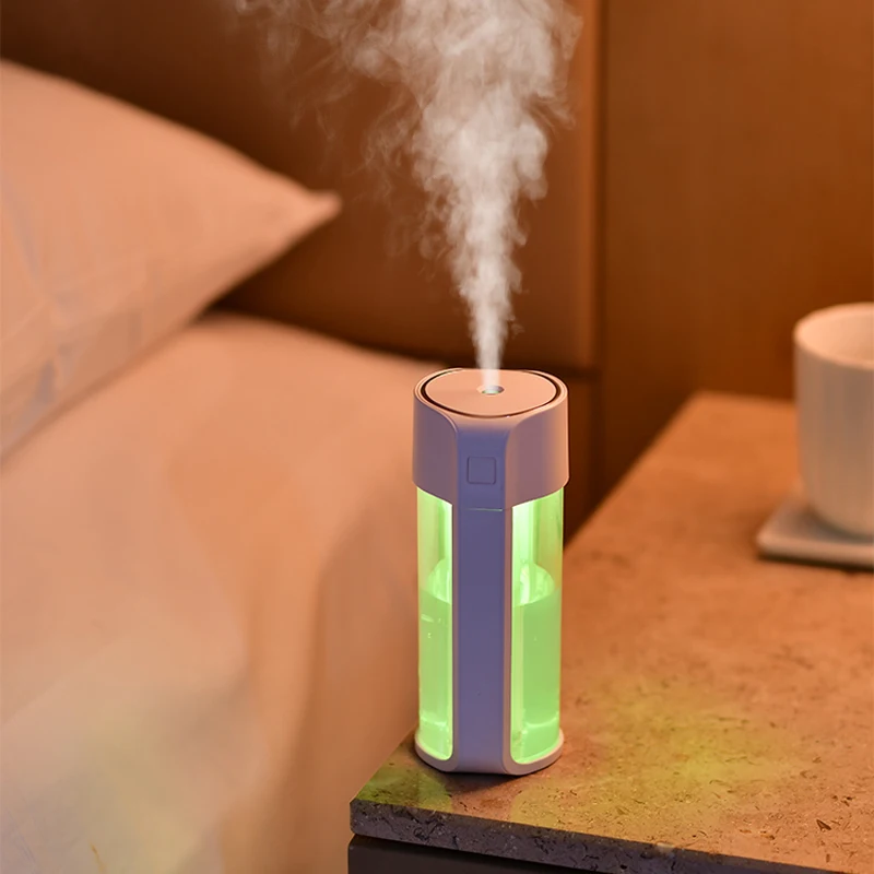 New F1 Humidifier Mini Ultrasonic Humidifiers Led Night Light Aroma Essential Oil Diffuser USB Fogger Car Air Freshener