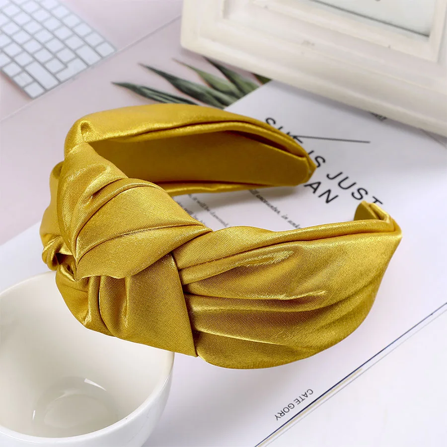 Haimeikang Fashion New Bezel Headdress Cross knotting Wide-brimmed Headband Autumn Winter Head Hoop Women Hair Accessories