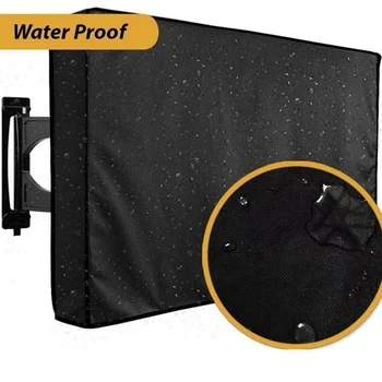 

New Outdoor TV Screen Dustproof Waterproof Cover Set Cover High Quality Oxford Black Television Case for TV
