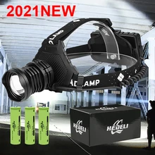 

NEW Most Powerful Rechargeable Headlamp USB LED Headlight 18650 Waterproof Head Lamp XHP90.3 Zoom Hunting Head Flashlight Torch