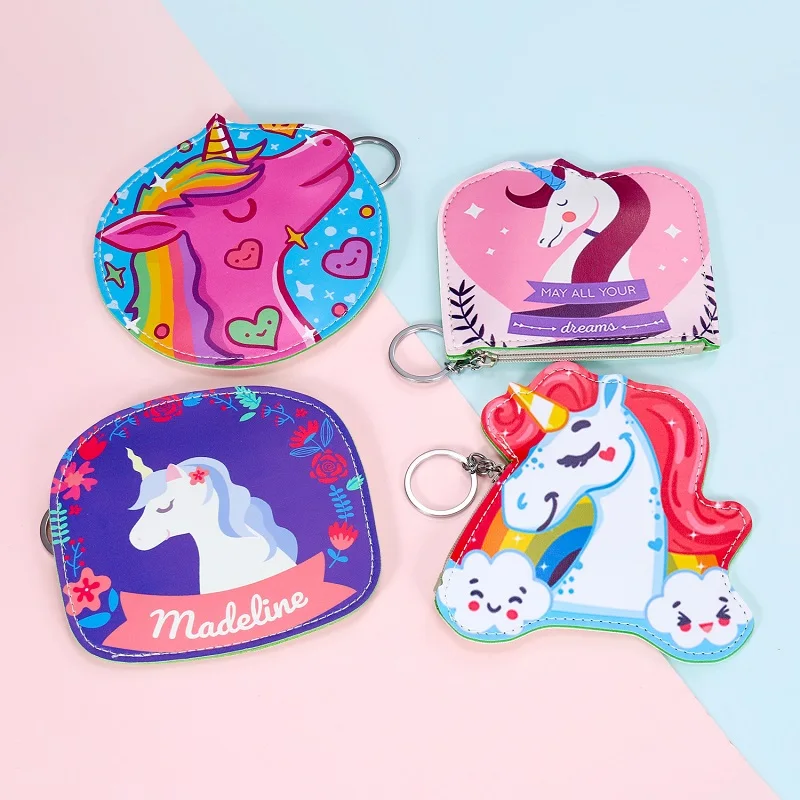 

Cute Cartoon Cactus Women Ice Cream Coin Purse Pu Leather Small Bag Mini Key Storage Pouch Waterproof Girls Wallet Purse