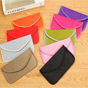 

RF Signal Lock Bag Sign Case Keychain Organization Faraday Cage Bag For Car Keys Without Key Against Radiation Mobile Phone