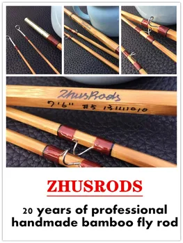 

ZHUSRODS Classic flame Handcrafted Bamboo fly rod 7'0" 4wt
