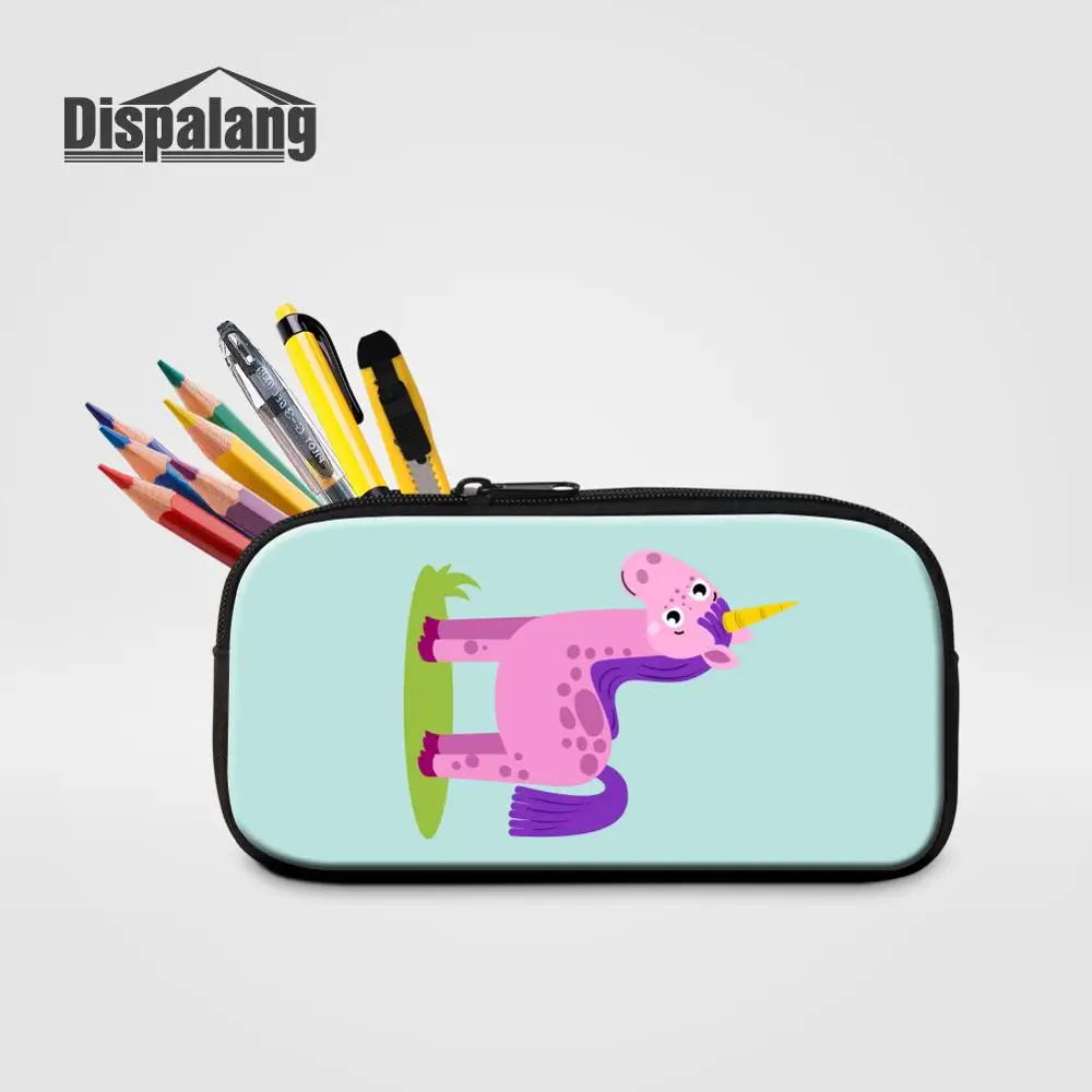 Pencil Case28 Милый чехол-карандаш с принтом единорога для студентов, школьные принадлежности, женские маленькие косметички для путешествий, новая сумка на молнии - Цвет: Pencil Case28