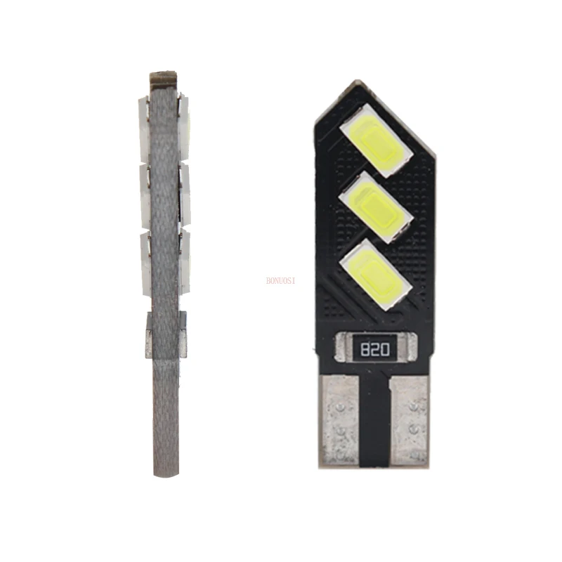

10 шт. автомобиль T10 W5W светодиодный светильник с can-bus 5630 6SMD 6 светодиодный без ошибки лампы Интерьер Чтение светильник Габаритные огни светильник Лицензия: дневные ходовые огни 12V Белый