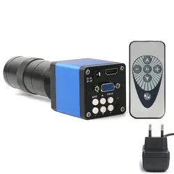 14Mp 1080P цифровой видео Hdmi Micro-scope камера + 130X C крепление объектива для Пайки Pcb ремонт двойной дисплей выход (ЕС Plug)