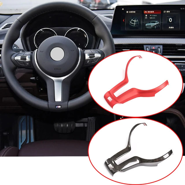 Garniture de couverture de volant de voiture en fibre de carbone,  remplacement d'autocollant décoratif pour BMW M2 M3 figuré M5 X5M F châssis  - AliExpress