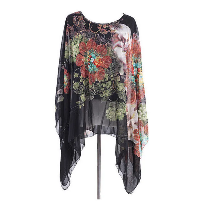 Женские летние блузки и топы рубашки с длинным рукавом модная шифоновая блузка