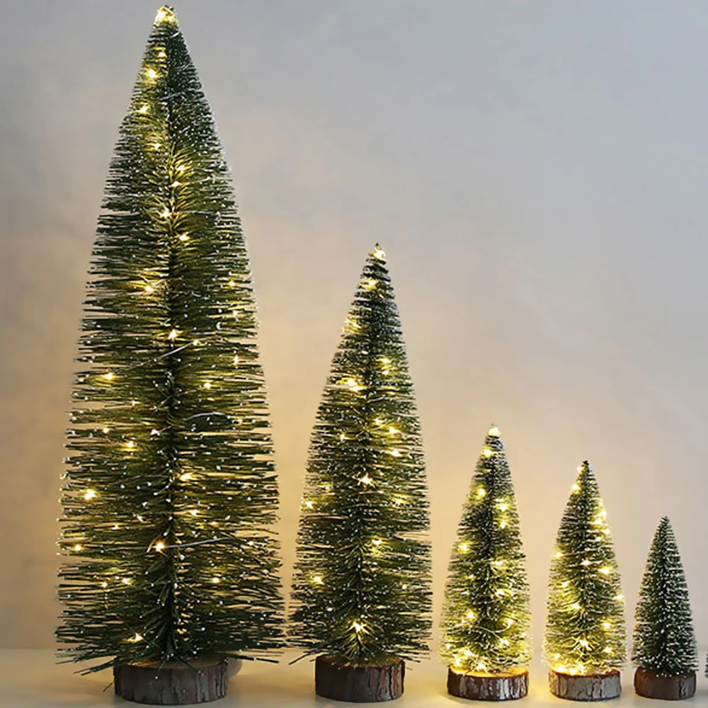 Рождественская елка arbol de navidad Новогодняя мини-елка маленькая сосновая елка adornos de navidad настольный мини Рождественский Декор