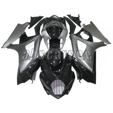 ABS пластик полный обтекатель комплект для Suzuki GSXR1000 K7 2007 2008 GSXR-1000 07 08 инъекции мотоцикл наборы кузова глянцевый серебряный черный