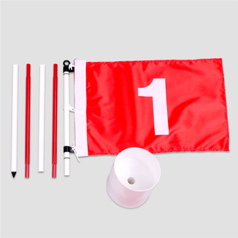 H гольф класть зеленые флаги для гольфа флаги практика отверстие чашки с флагом Гольф Pin флаги для стандартного поля для гольфа 187 см