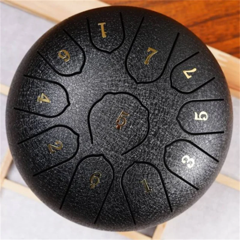 

Ethereal Drum 6 Inch 8/11 Tone Forgetting Worry Drum Music Drums Percussion Mini Electric Drums Instrument Tongue Tambourine