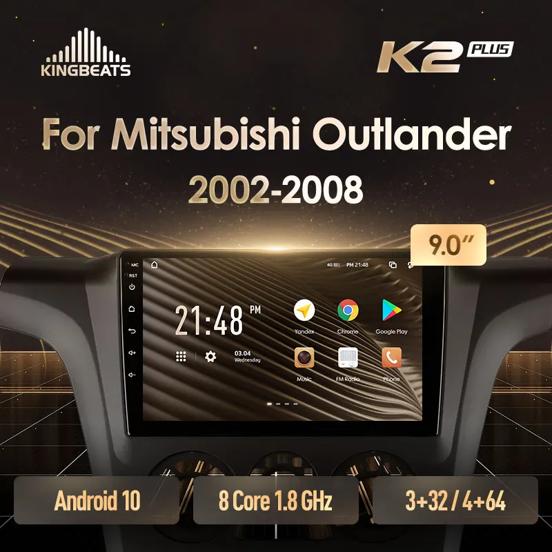 KingBeats штатное головное устройство For Mitsubishi Outlander 1 2002 - 2008 GPS автомагнитола на