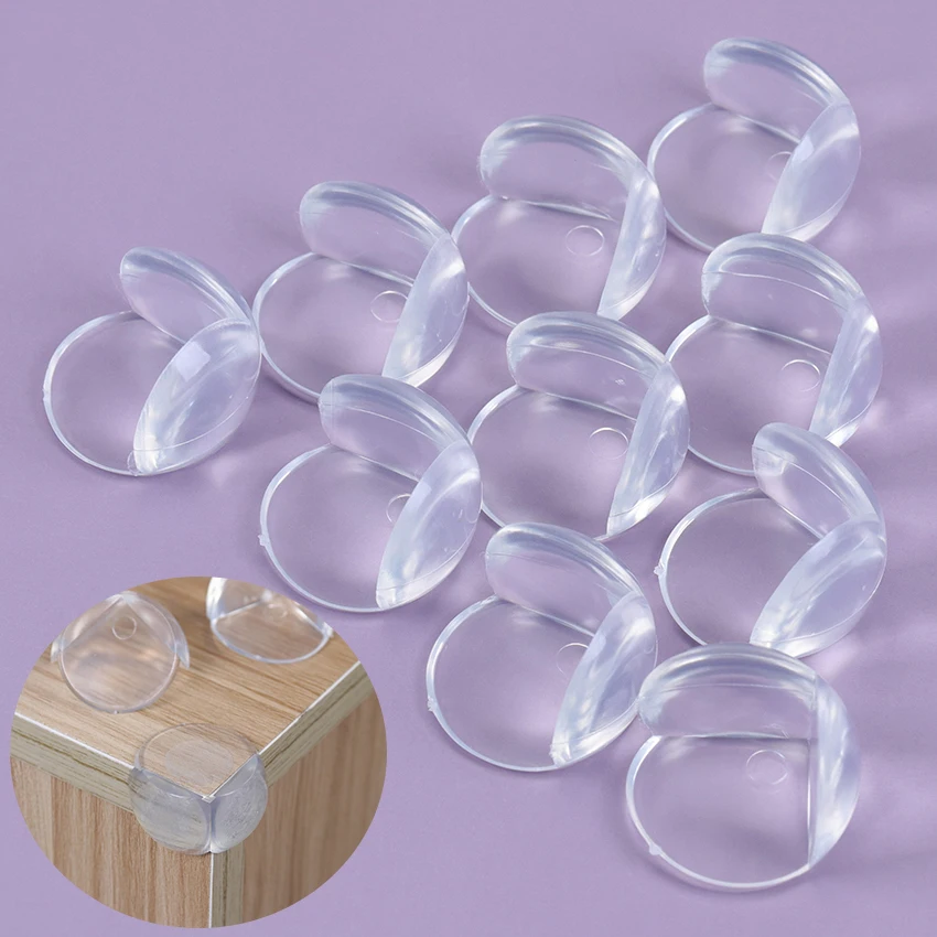 10PCS Child Baby Safety Silicone Protector Table Corner Edge Protection Cover Transparent Spherical Anti Collision Guards | Мать и