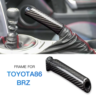 AIRSPEED для Subaru BRZ Toyota 86 аксессуары из твердого углеродного волокна для замены ручного тормоза Ручка для ручного тормоза внутренняя отделка - Название цвета: For BRZ 86