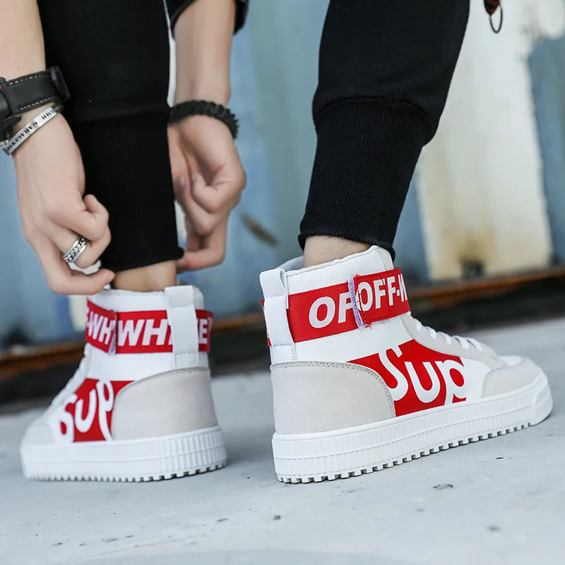 

MEN'S SHOES Extra Large 45 Casual Sports Shoes Teenager Shoes 46 Versatile Hip Hop Shoe High Shoes