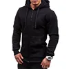 Harajuku 2022 Men Cotton Hoodies Casual Sweatshirt Half Dome Full Zip Hooded Sweatshirt Autumn Winter Hoodies Men Clothing ► Photo 3/6