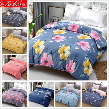 

Flower Pattern Duvet Cover Soft Cotton 1 piece Quilt Cover Adult Kids Single Twin Queen King Size Bed 150x210 180x220 200x230 cm
