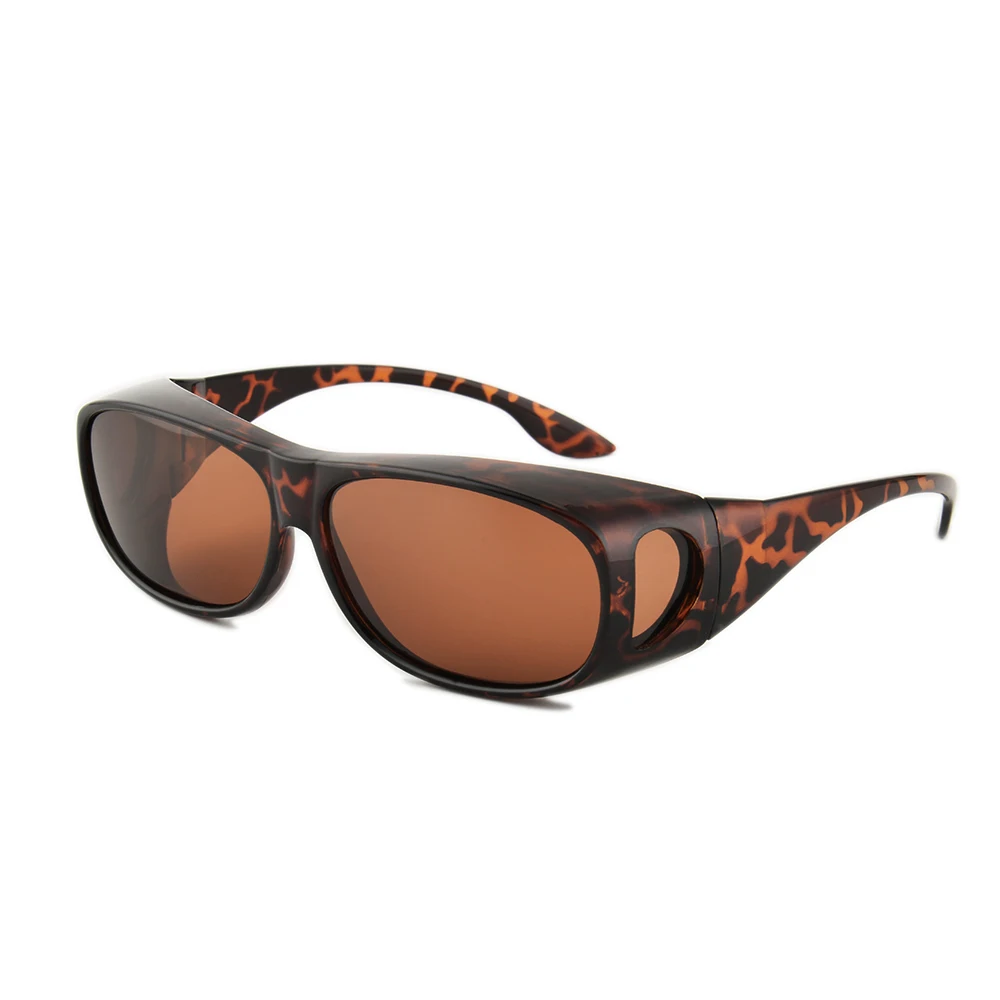 

Gudzws Polarized Sunglasses Wear Over Cover Prescription Glasses Outdoor Unisex