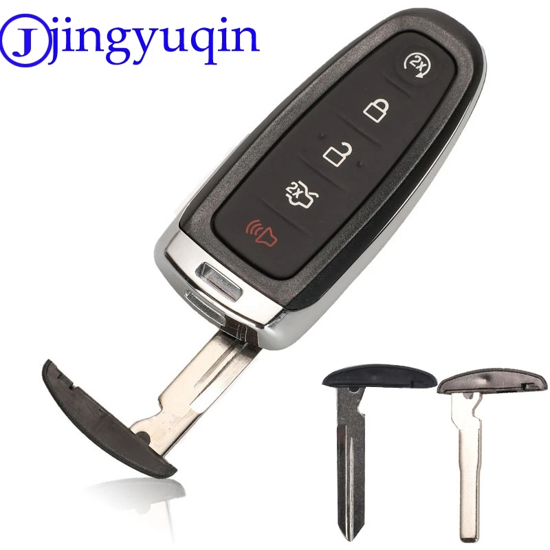 Jingyuqin 5ps 5 кнопок дистанционного ключа автомобиля чехол Fob для Ford Explorer Edge Escape Flex