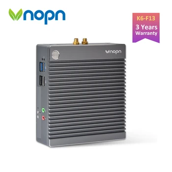 

Vnopn Fanless Mini PC Intel Windows 10 Pro Small Computer N2940 Quad core Linux Dual Display LAN USB3.0 Thin Client
