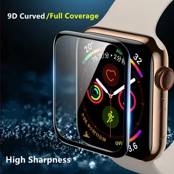 

Screen Protector For Apple Watch 5 4 44mm 40mm iWatch series 3 2 1 42mm 38mm 9D HD soft Film apple watch Accessories（Not glass）