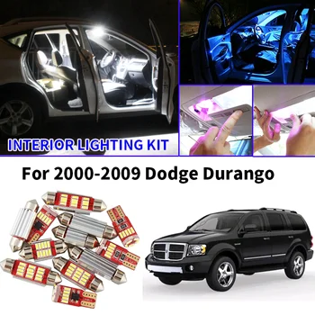 

9x Canbus Error Free LED Interior Light Kit Package for 2000-2009 Dodge Durango Car Accessories Map Dome Trunk License Light