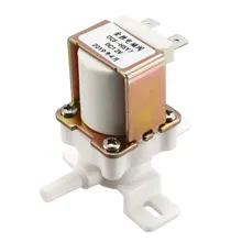 Uxcell Соленоидный клапан для воды DC 12 В NC нормально закрытый 6 мм быстрое подключение впускных клапанов с фильтром