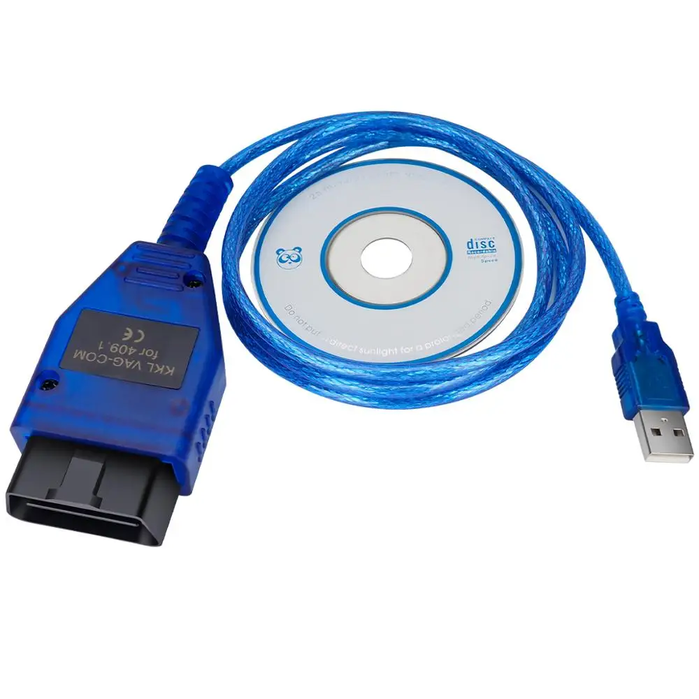 Интерфейс сканера KKL Vag Com 409 1 OBD2 Диагностический кабель USB для VW Corrado / Golf MK2 MK3 MK4 Passat