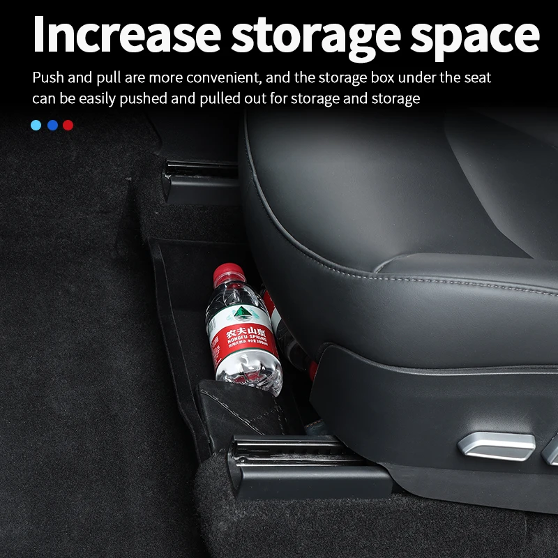 Kaufe Auto Unter Sitz Lagerung Box Für Tesla Modell Y Verstecken