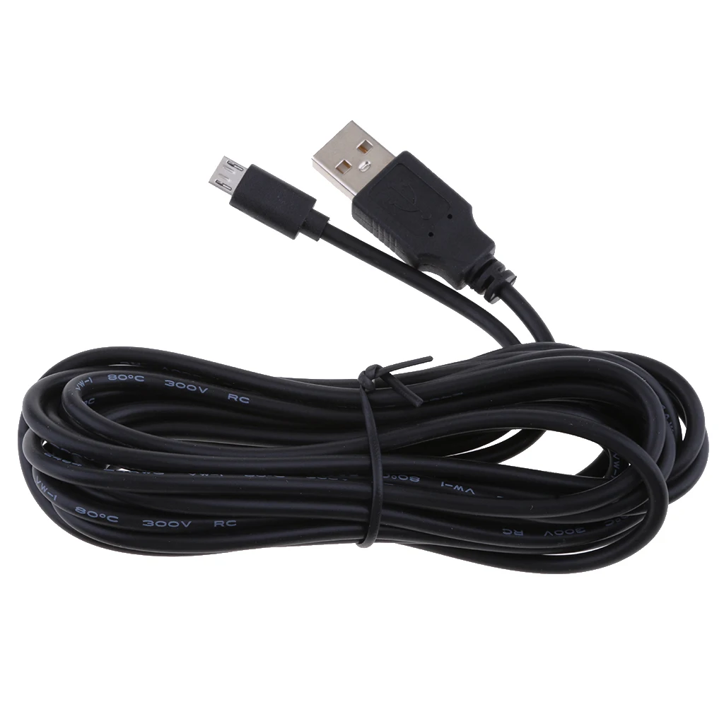 Universal 5V 2A Micro USB Chargers Cable 90 Degrees Right Head DVR GPS Charging Cables Easy Use