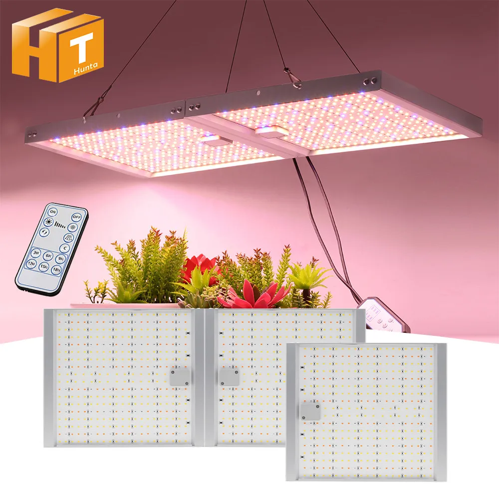 1000W Full Spectrum LED Grow Light SMD2835 For Greenhouse Plants Dimming Timing Foldable Quantum With Remote Control | Лампы и