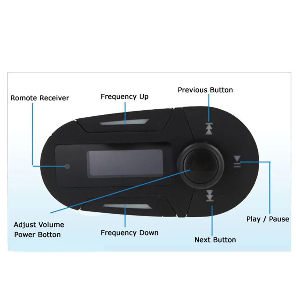 Автомобильный комплект MP3-плеер беспроводной FM USB передатчик SD MMC Красный ЖК Авто Аудио плеер дистанционное управление