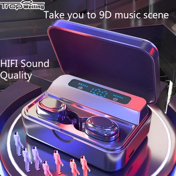 

Bluetooth Headset TWS Fingerprint Touch Earphone HD Stereo Noise Reduction Earbuds Gaming Headset Wireless Bluetooth Earphone