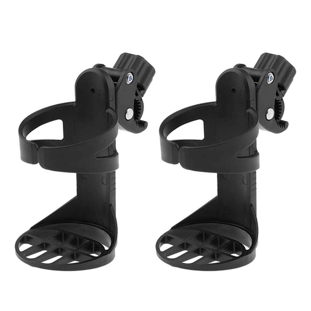 2pcs Clip-on Cup Holder For /Wheelchair/Rollator Elderly No Spill